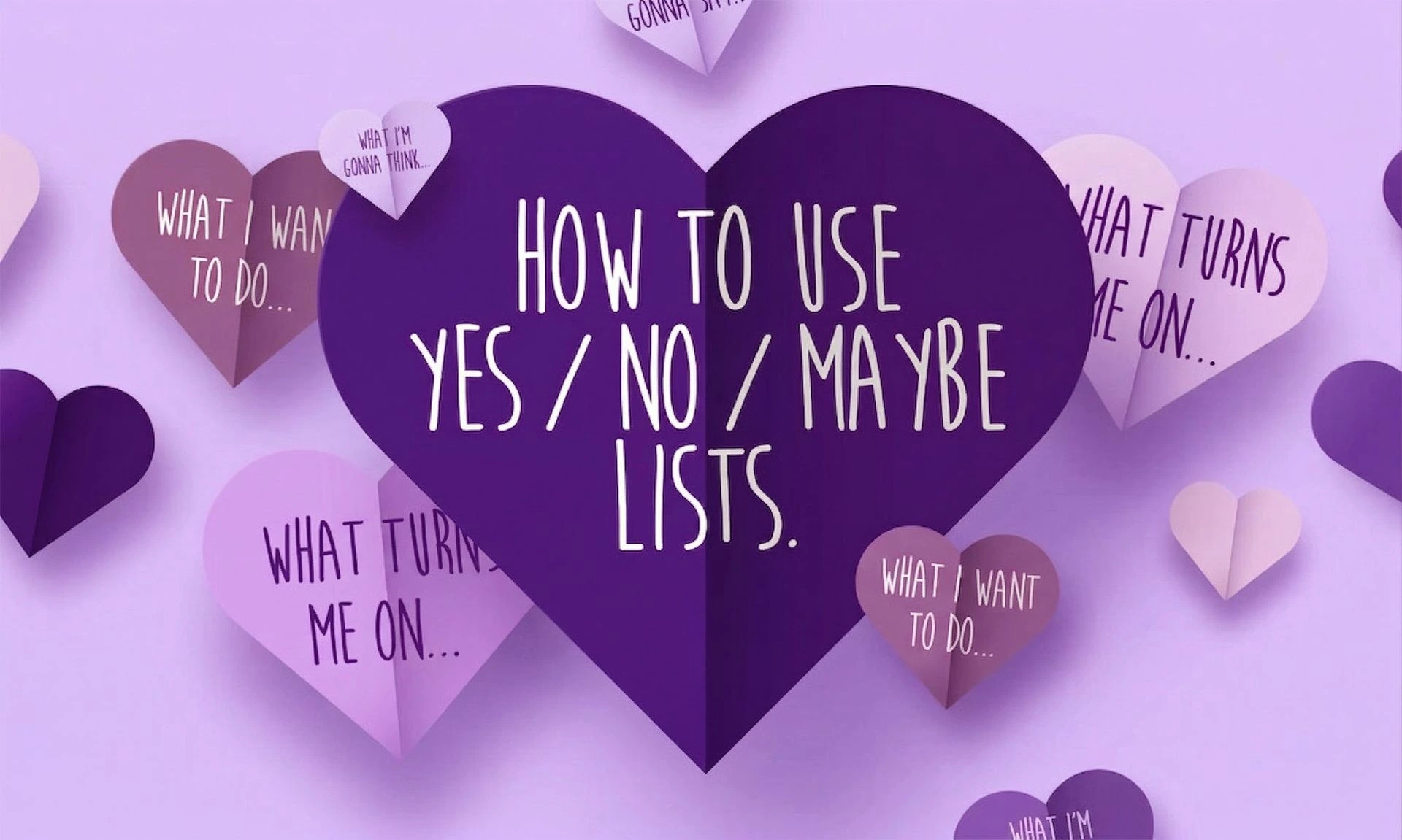 cách sử dụng yes no maybe list