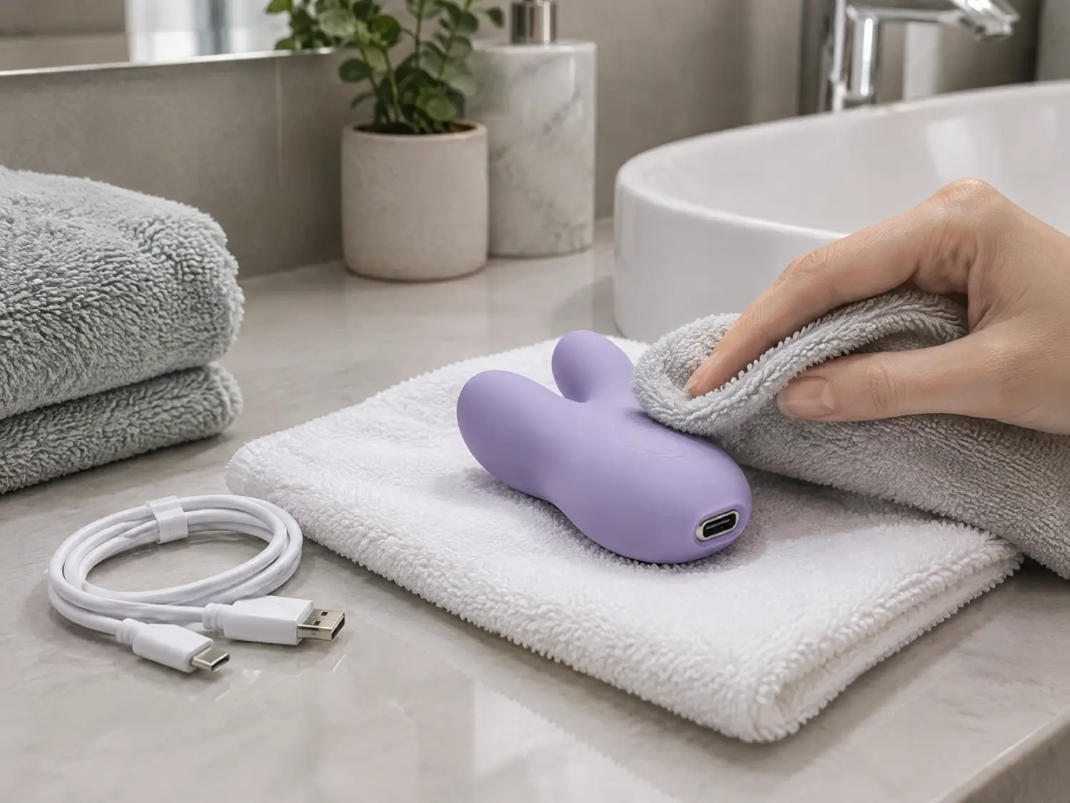 Cách lau chùi đồ chơi tình dục có cổng sạc điện